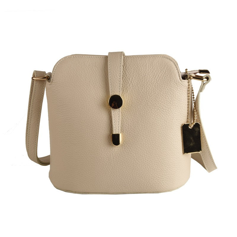 Borsa a Tracolla in Pelle di Mucca e Cuoio - Design Elegante (Neu und